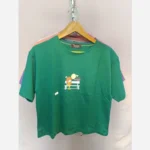 کراپ تیشرت باکسی دخترانه طرح دخترک و بادکنک - تصویر 5